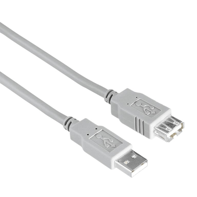Hama Type-A USB Extension Cable 3m Grey 00200906