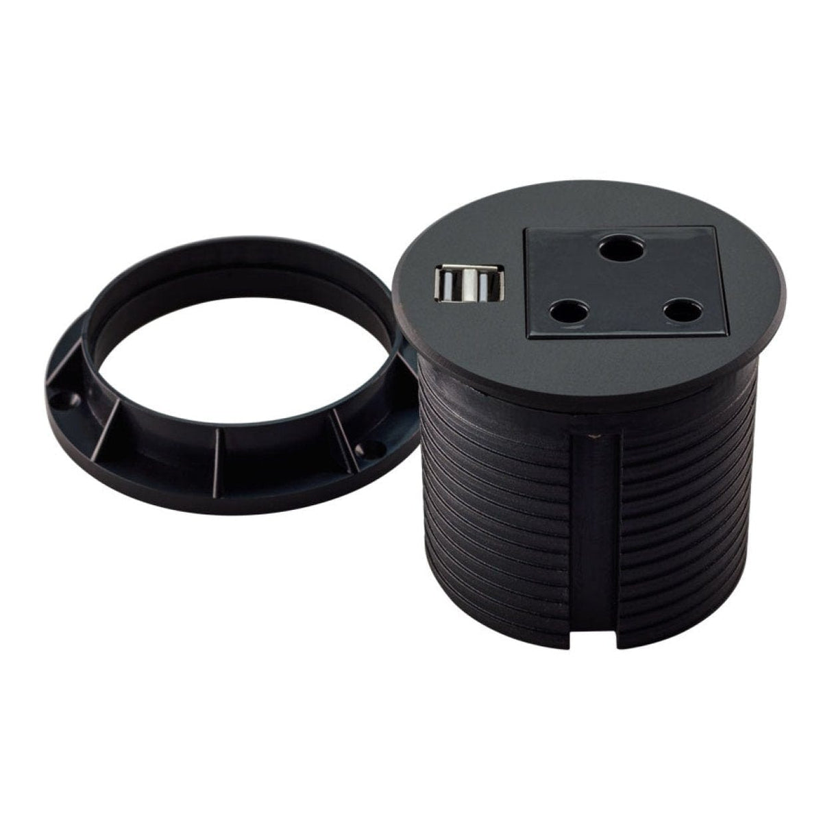 LinkQnet 90mm Power Desktop Grommet Black 06ZMDSPLASUSB0.0