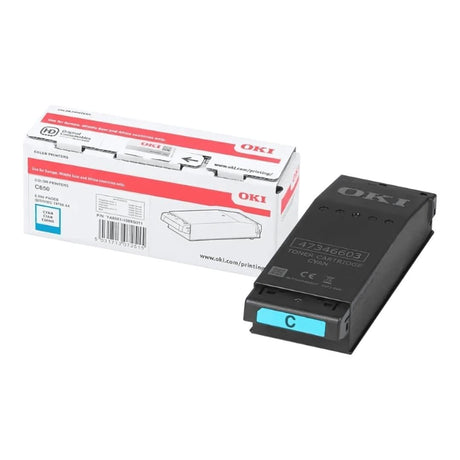 OKI C650 Toner Cartridge Original Cyan 6,000 Pages 9006127