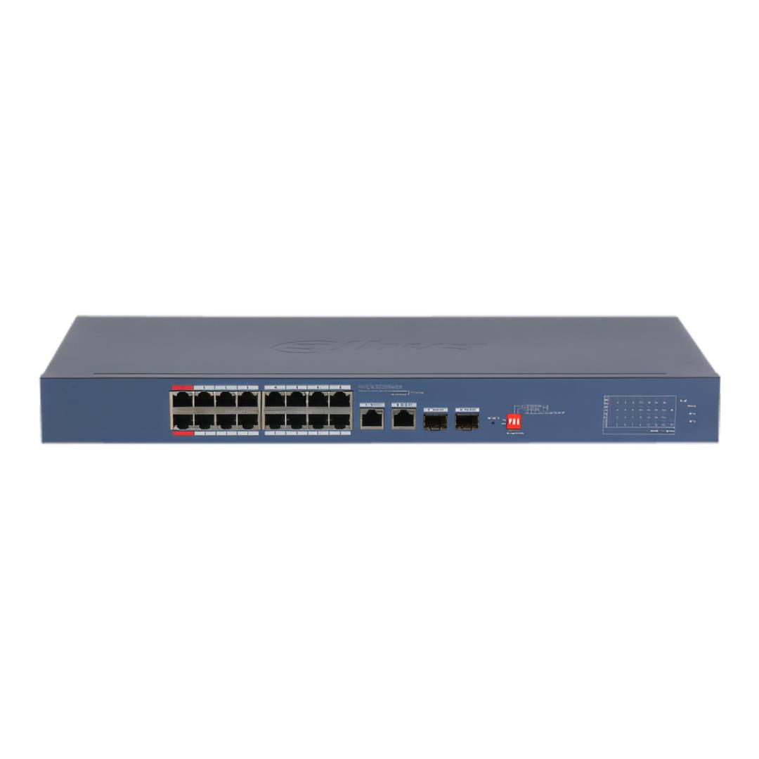 Dahua 18-port Cloud Managed Desktop Switch with 18-port PoE 1.0.01.20.12008-9001