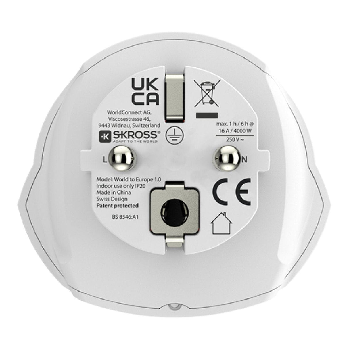 Skross World to Europe Adapter Plug 1.500211-E