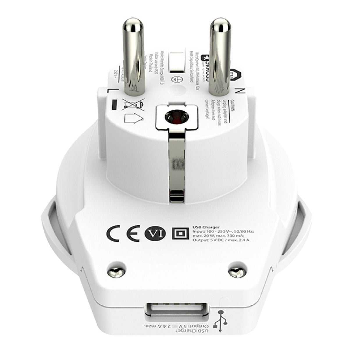 Skross World to Europe USB Adapter Plug 1.500266-E