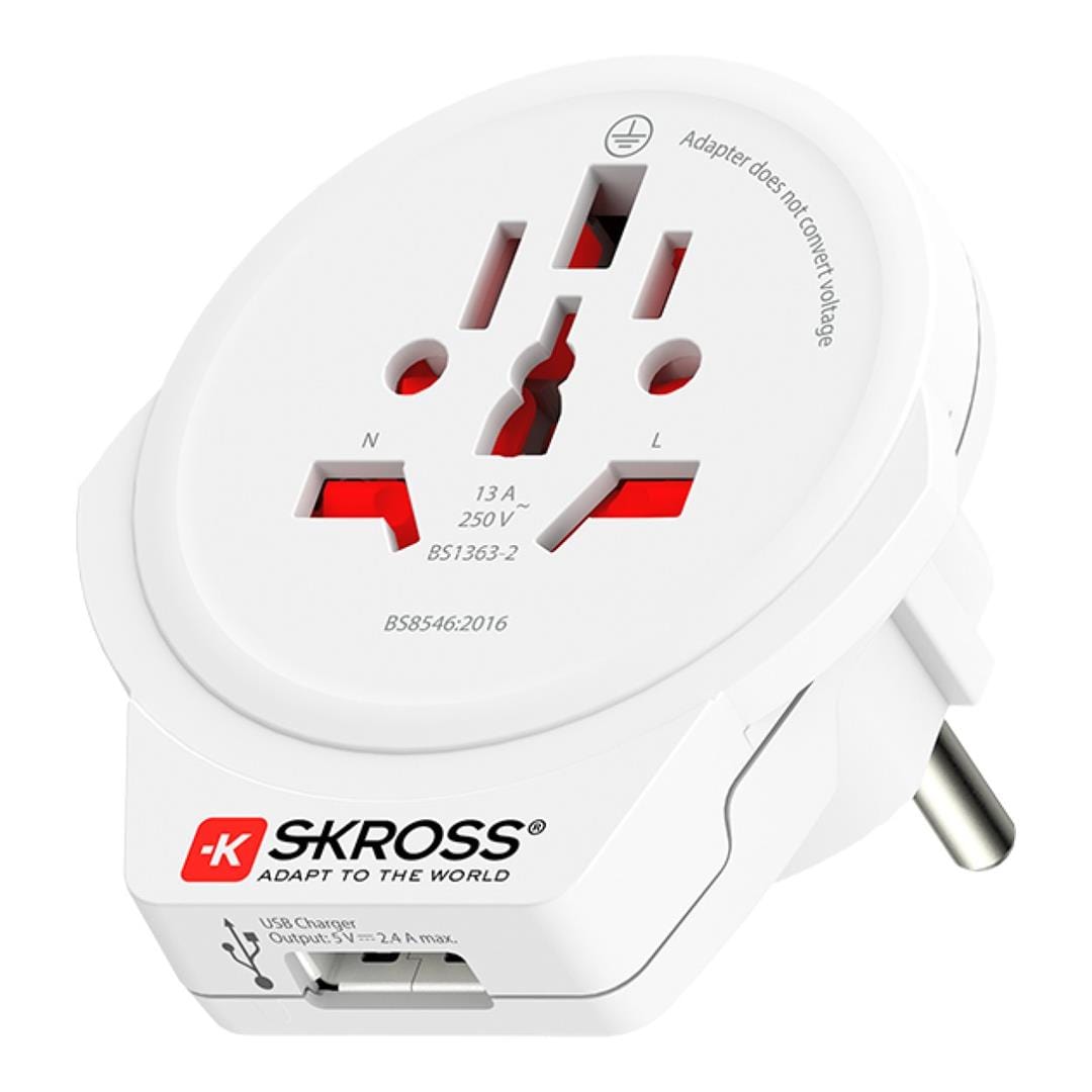 Skross World to Europe USB Adapter Plug 1.500266-E