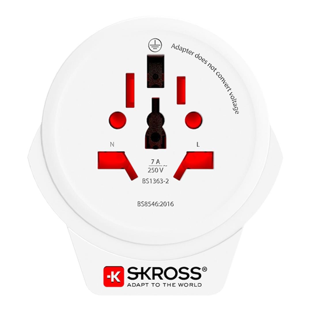Skross 7A World to UK USB Adapter Plug 1.500267-E