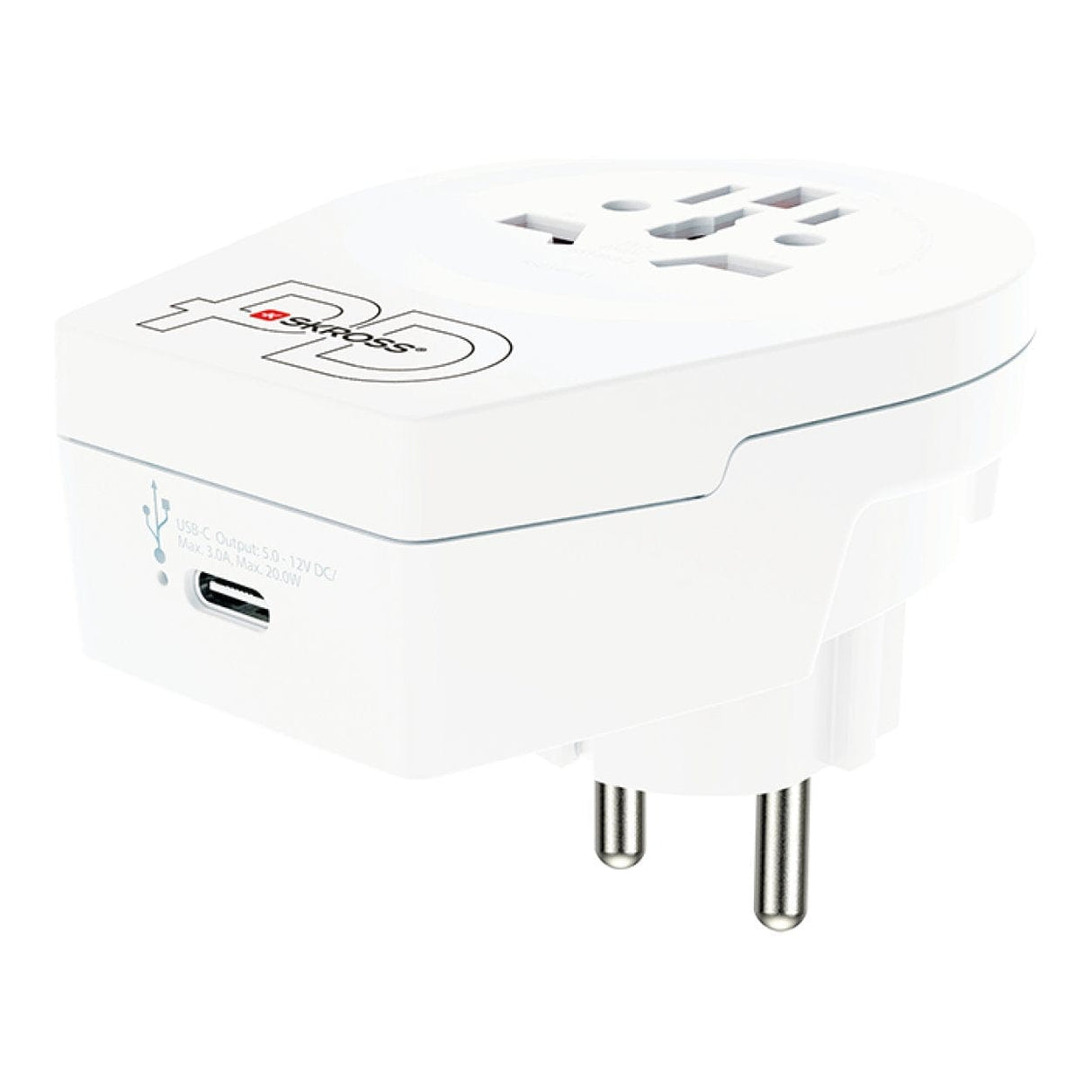 Skross C20PD World to Europe USB Adapter Plug 1.50029