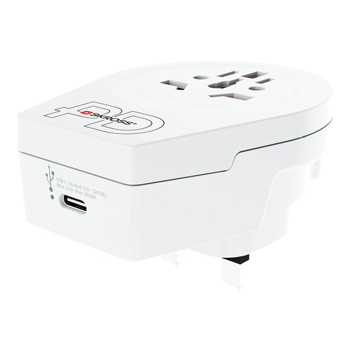 Skross C20PD World to UK USB Adapter Plug 1.500291