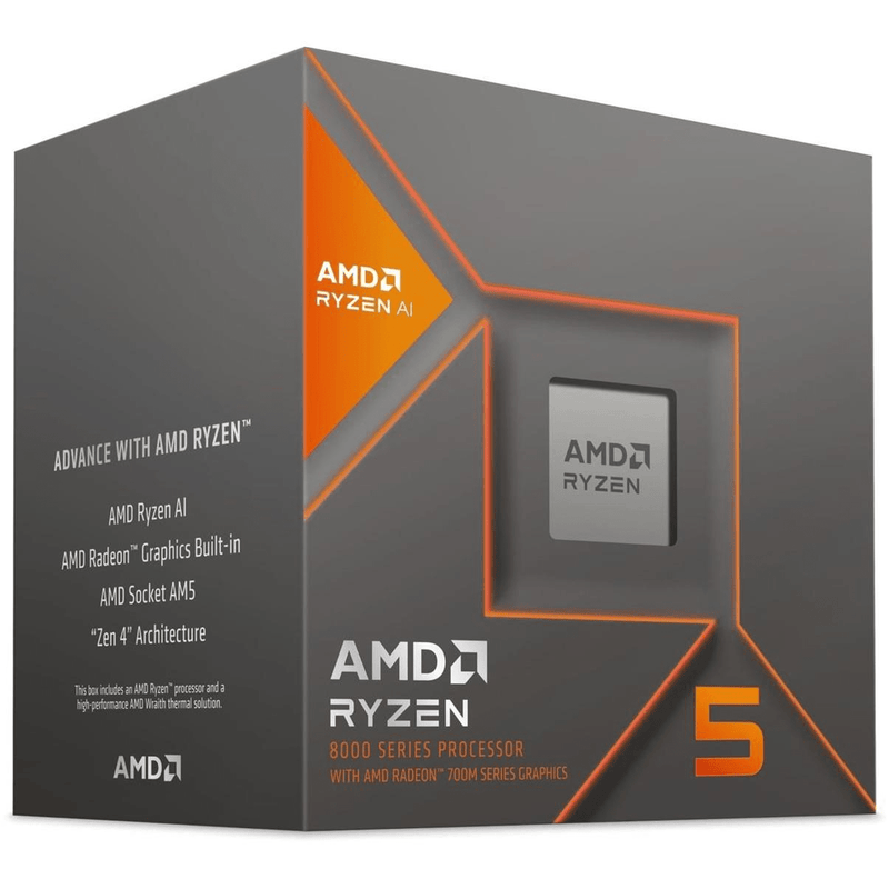 AMD Ryzen 5 8600G CPU - 6-Core Socket AM5 4.3GHz Processor 100-100001237BOX