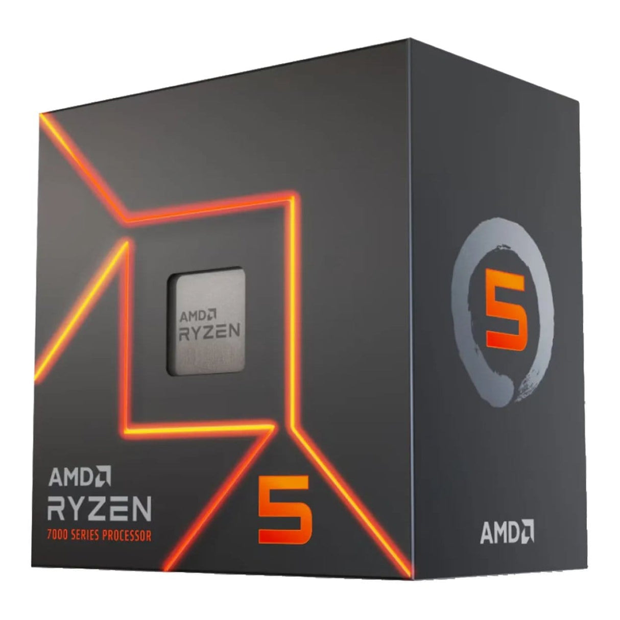AMD Ryzen 5 7400 CPU - AMD Ryzen 5 6-Core Socket AM5 3.3GHz Processor 100-100001900BOX