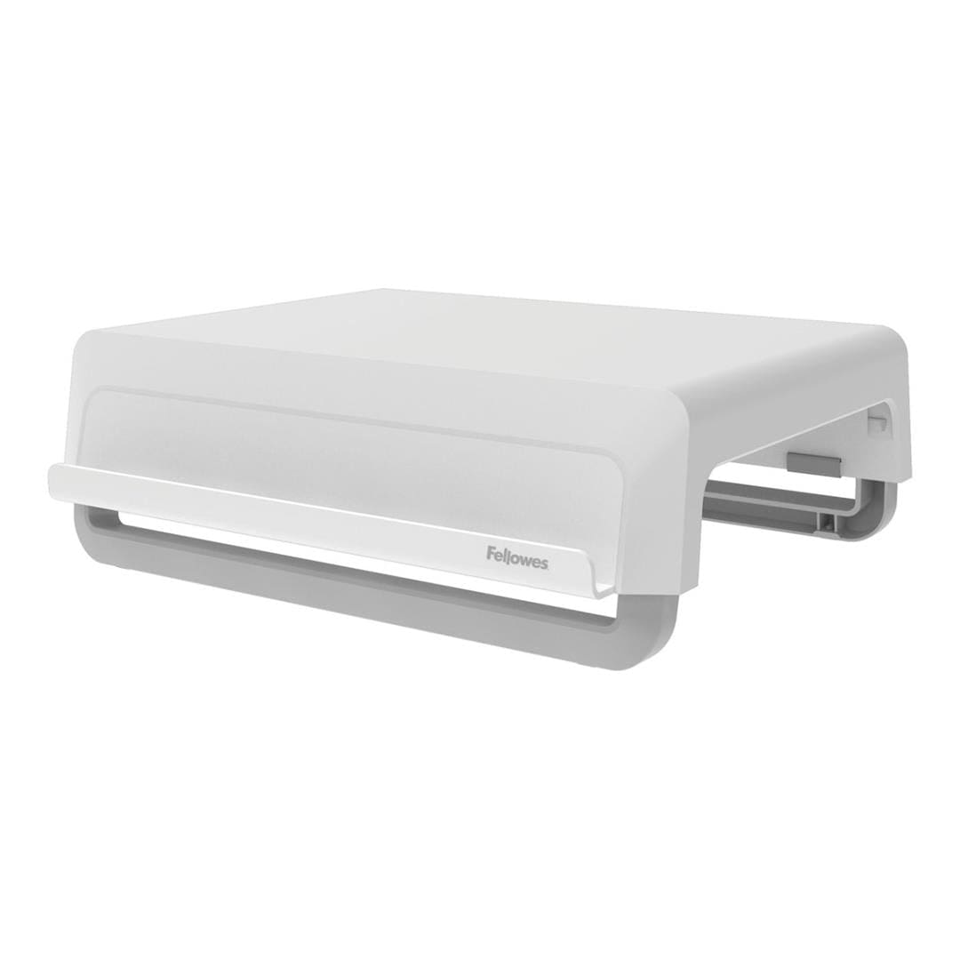 Fellowes Breyta Height Adjustment Monitor Riser Stand White 100016561