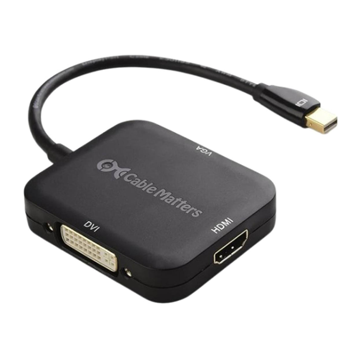 Cable Matters 3-in-1 Mini DisplayPort Adapter 101020-BLACK
