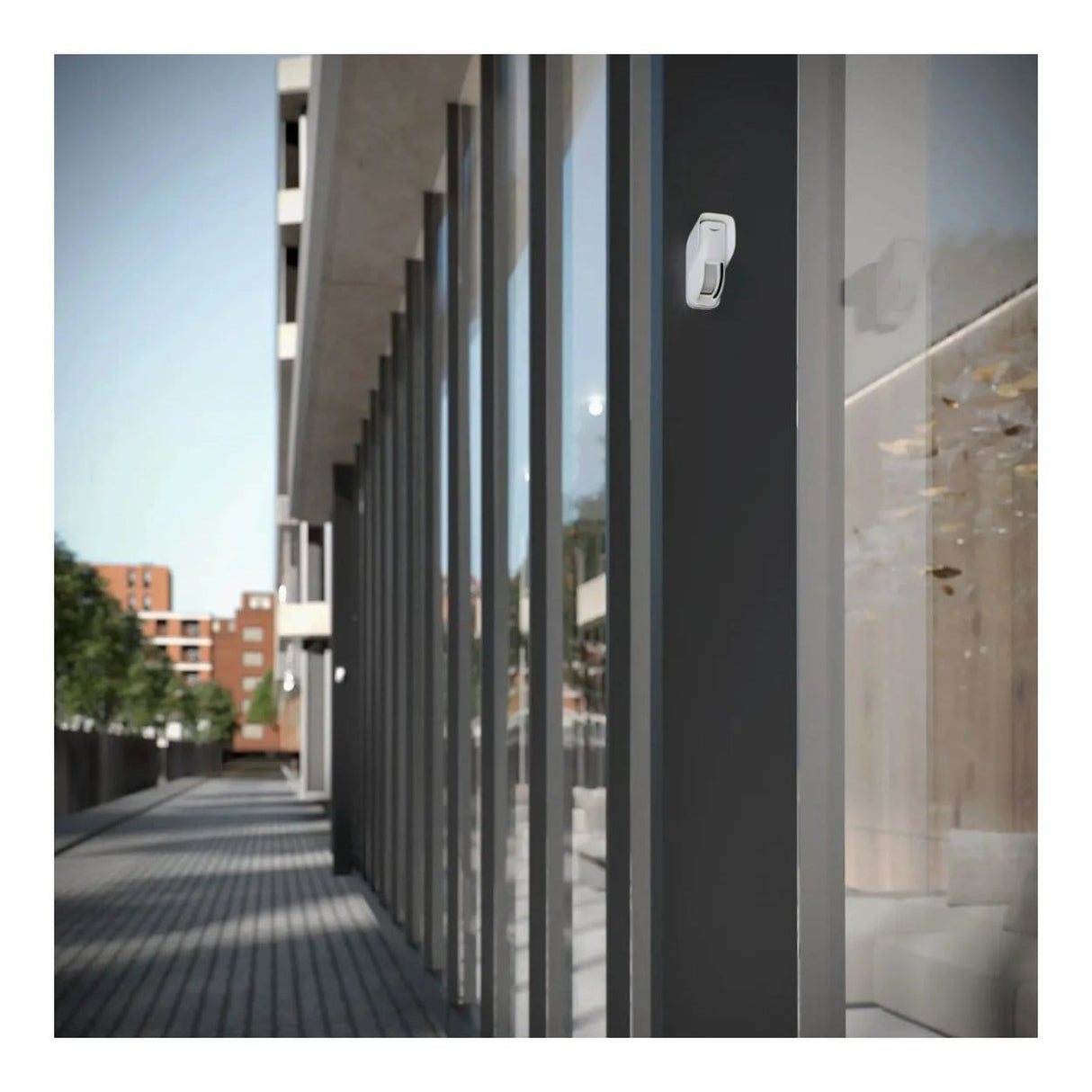 AJAX Security Outdoor Curtain Motion Sensor White with PIR & Microwave AJAX-MP-CRT-OUT-W