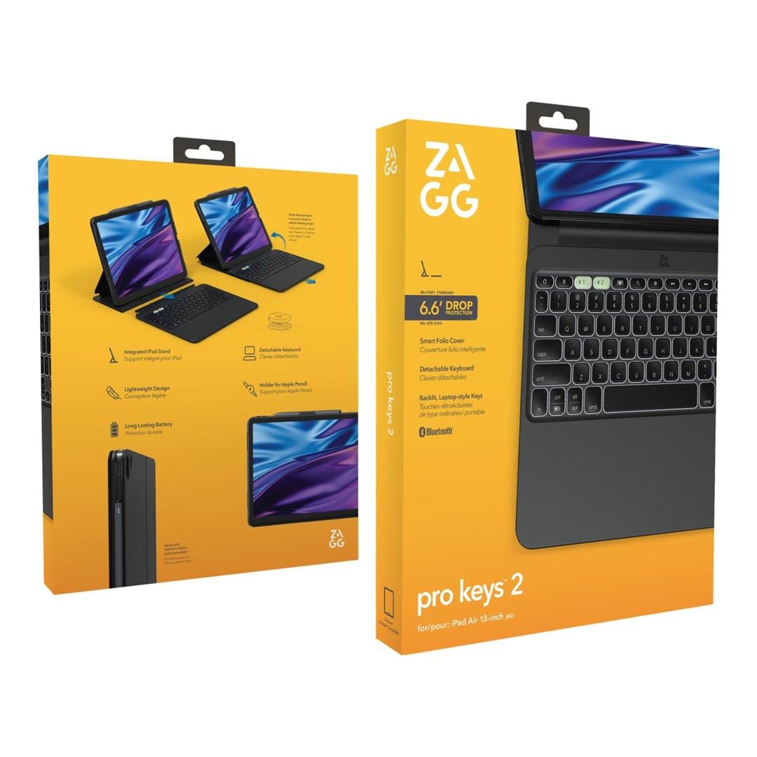 ZAGG Pro Keys 2 Bluetooth Mobile Workstation for 13-inch iPad Air M3/M2 103414651
