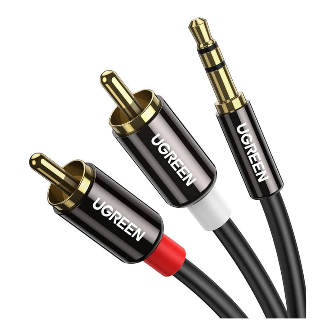 Ugreen 1m AV116 3.5mm to RCA Cable Black 10584