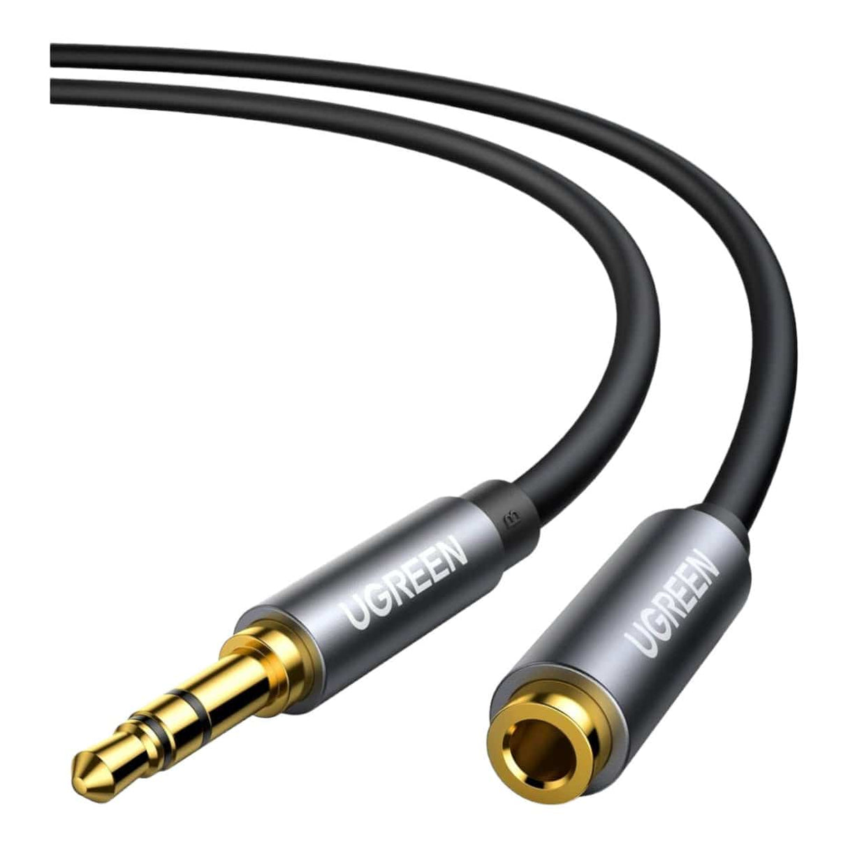 Ugreen 1m AV118 3.5mm AUX Extension Cable Male to Female Black 10592