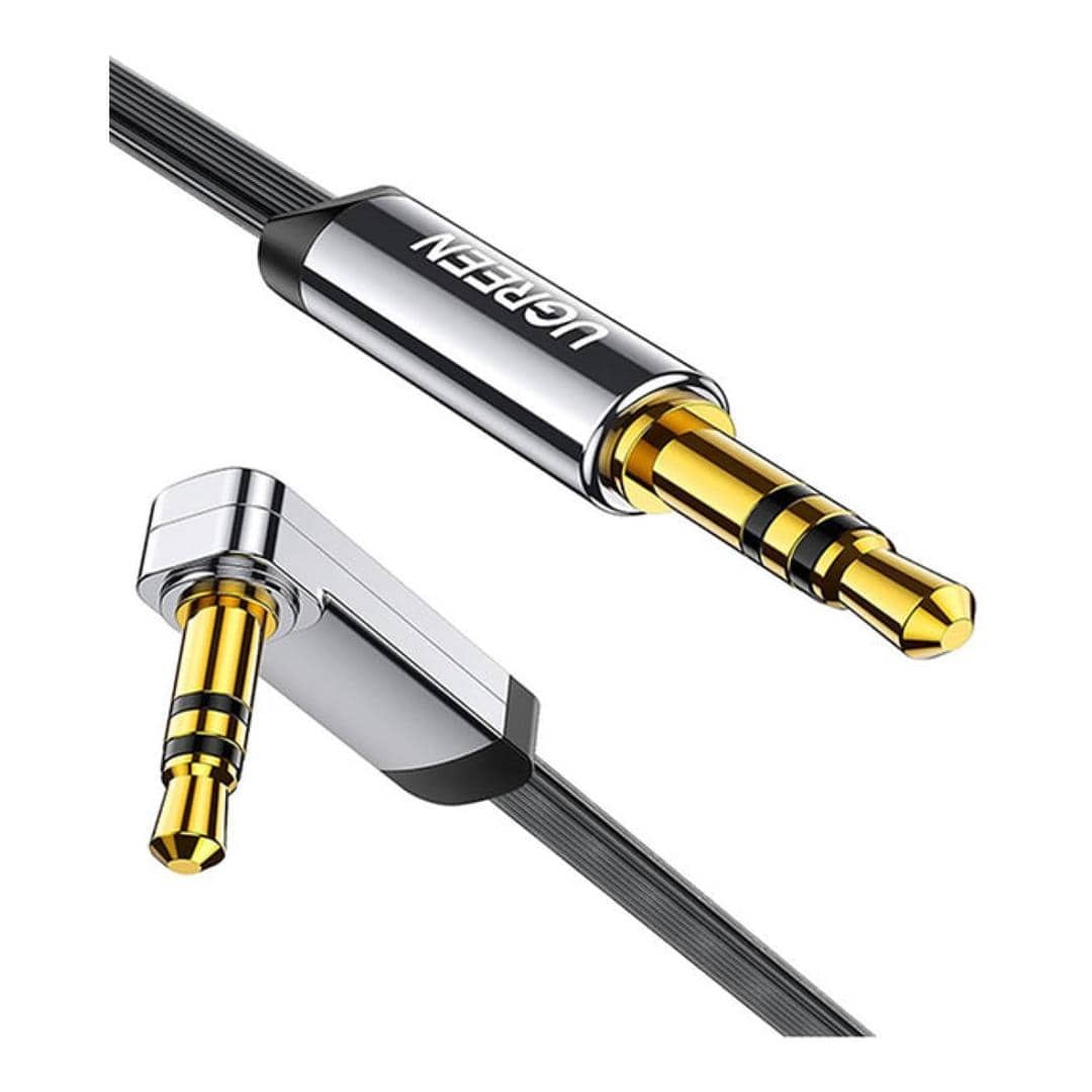 Ugreen AV119 1.5m 3.5mm M Right Angle Flat Aux Cable 10598