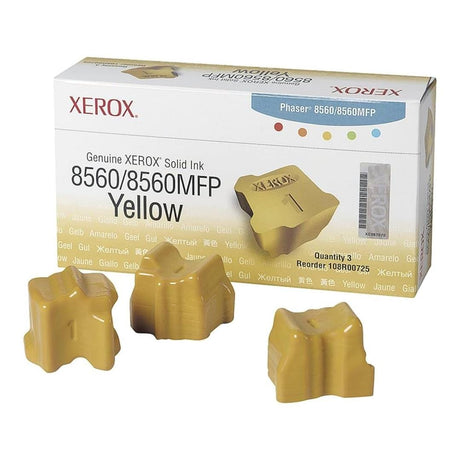 Xerox PH8560 Yellow Drum Cartridge 3,400 Pages Original 108R00725 3-pack