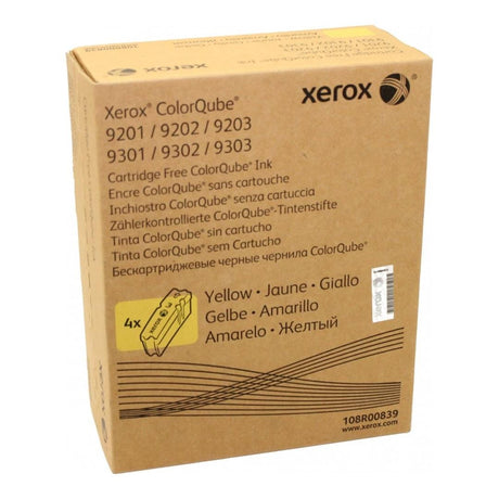Xerox COLORQUBE 9201 DMO Yellow Ink Cartridge 37,000 Pages Original 108R00839 Single-pack