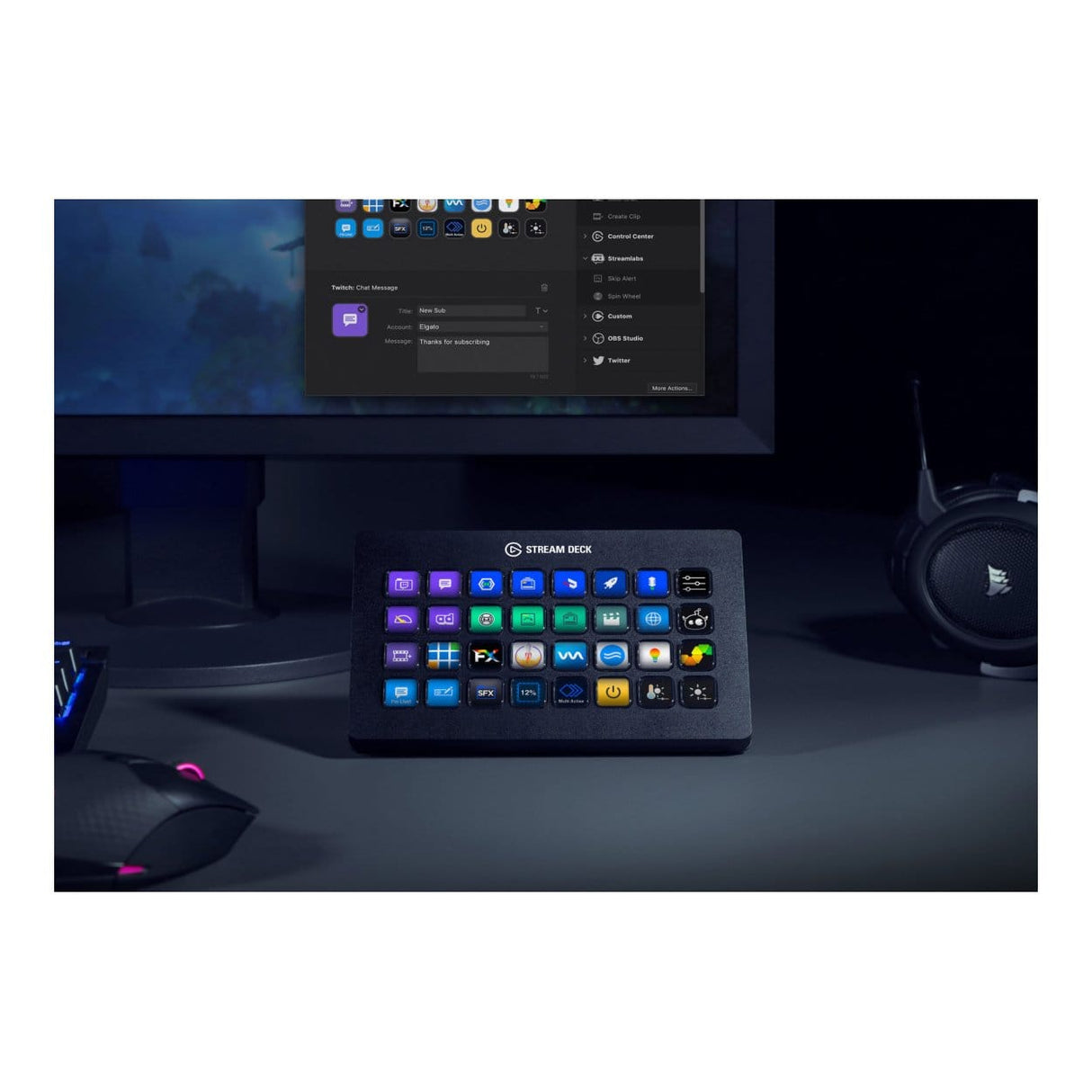 Corsair Elgato Stream Deck XL Keypad Black 10GAT9901