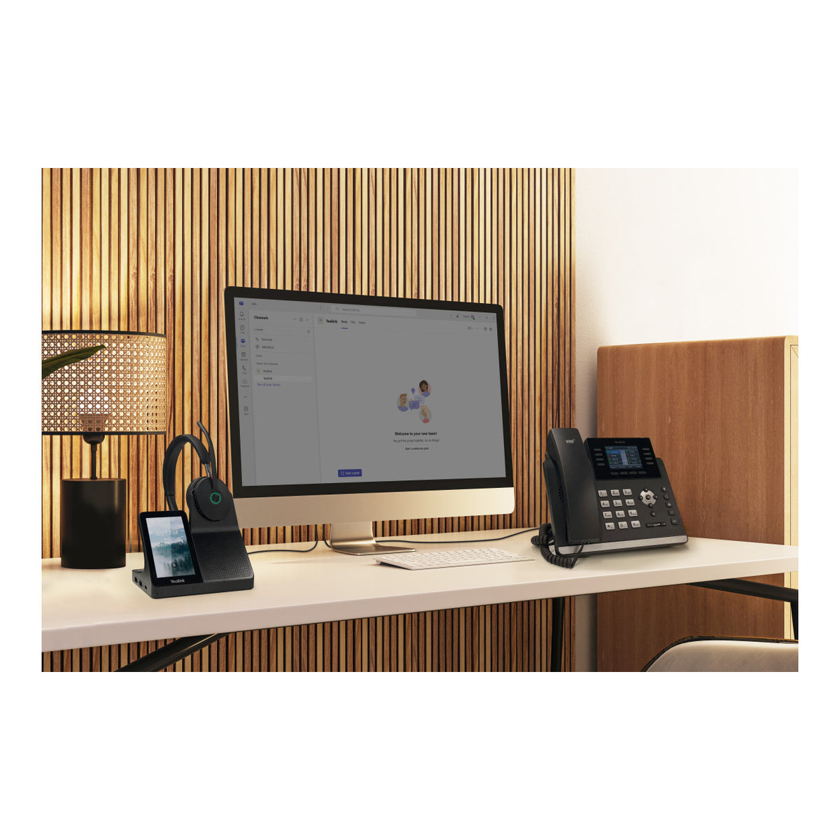 Yealink WH68 Dual Wireless UC Workstation Headset System 1208738