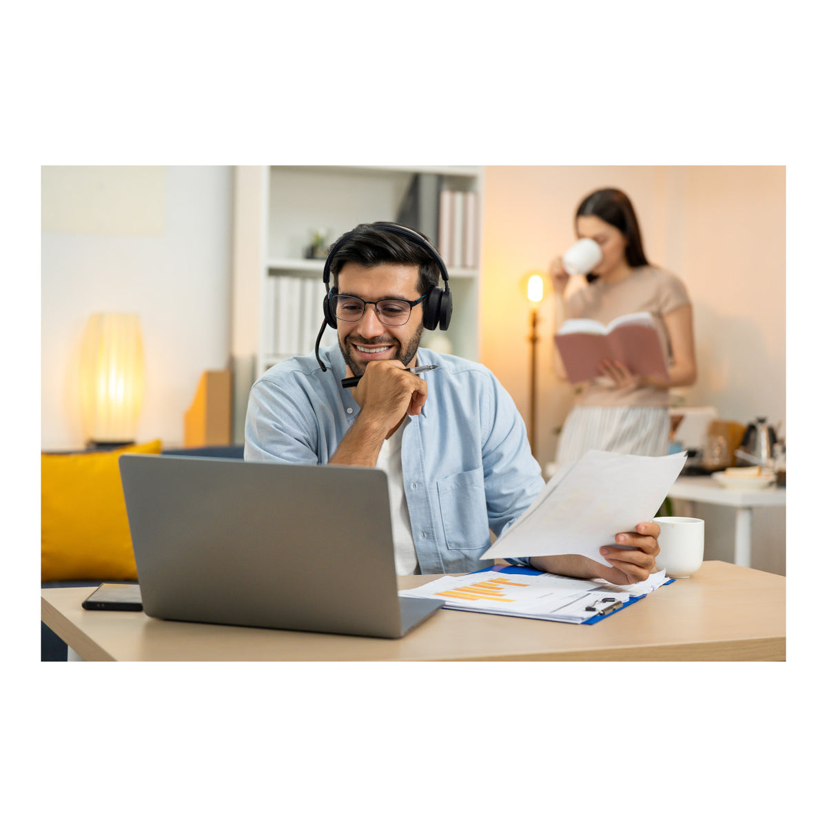 Yealink WH68 Dual Wireless UC Workstation Headset System 1208738