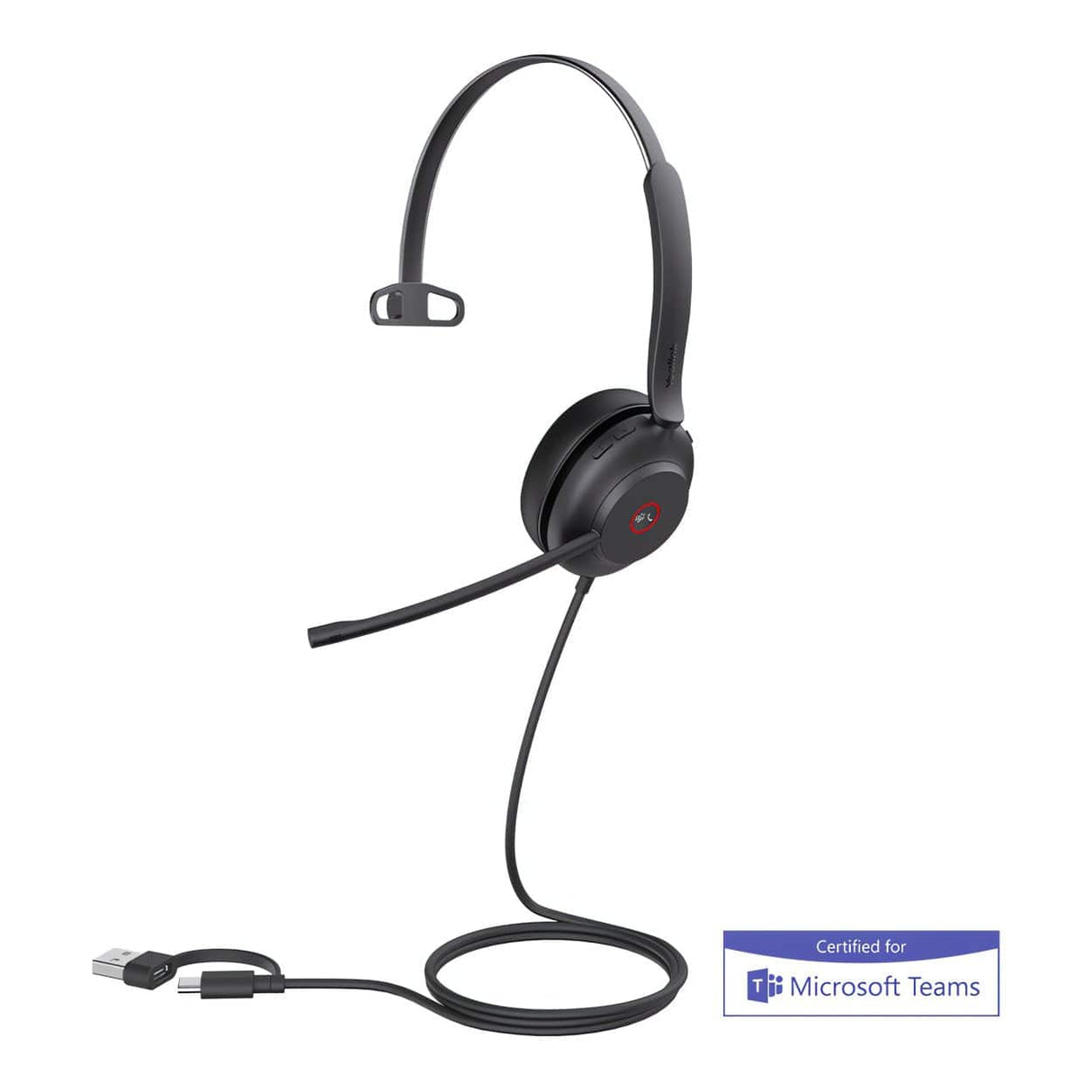 Yealink UH37 Mono Teams Wired USB-C/A Headset 1308142
