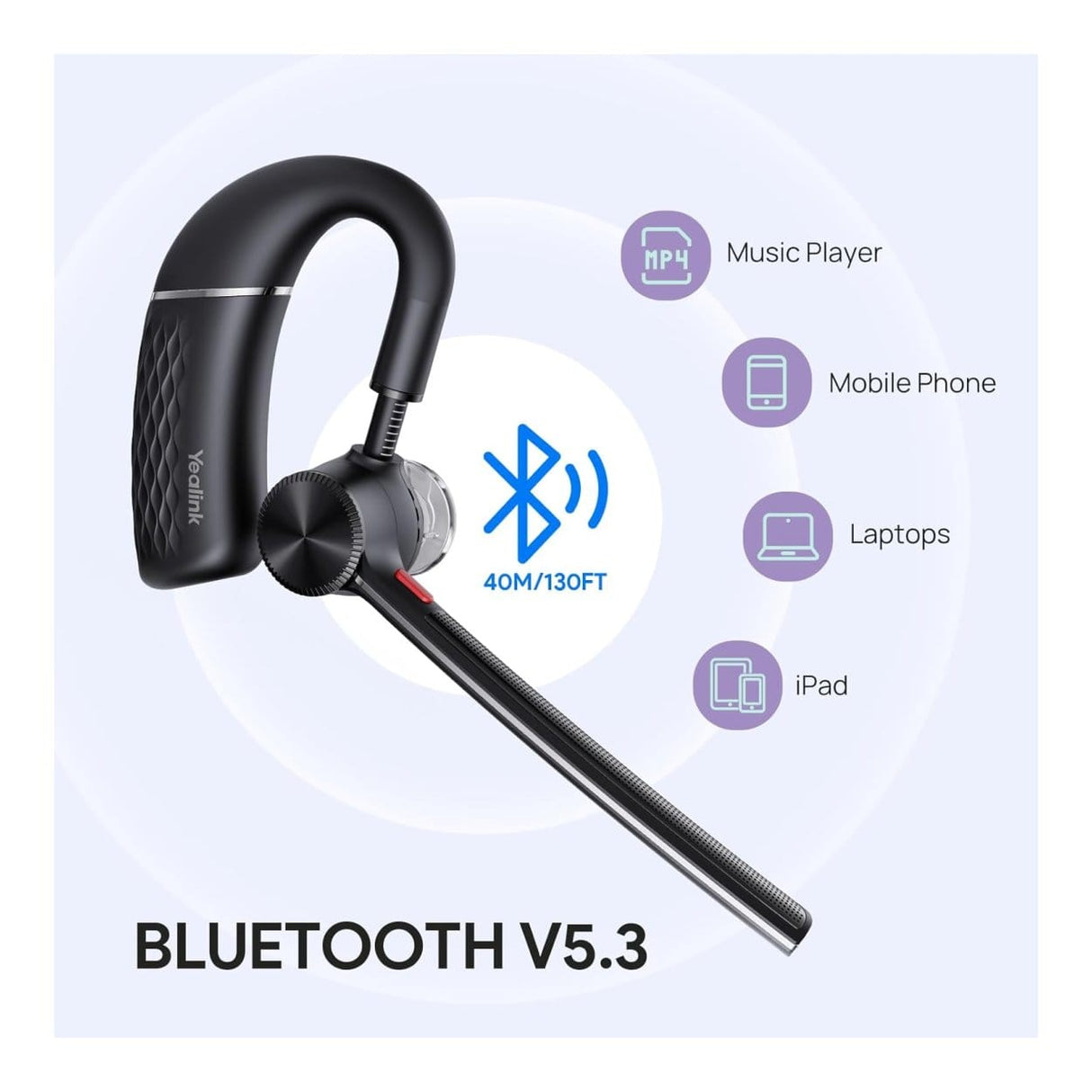 Yealink BH71 Lite Wireless Headset Black 1308181