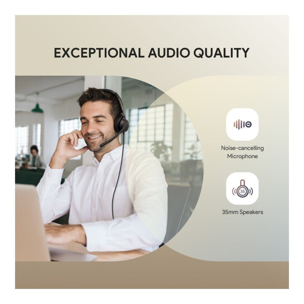 Yealink UH42 Mono Teams Wired Headset 1308240
