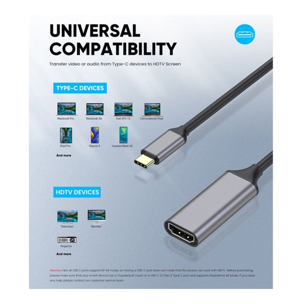 Equip USB-C to HDMI 2.0 4K 60Hz Adapter 133491