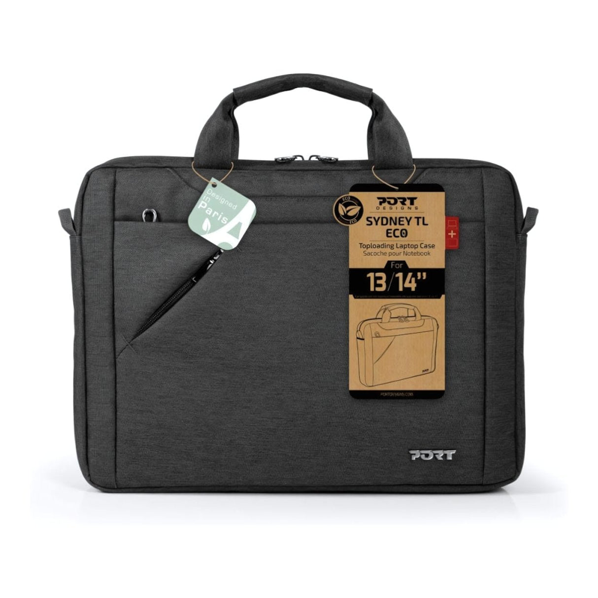 Port Designs Sydney 14-inch Messenger Notebook Case - Black 135171