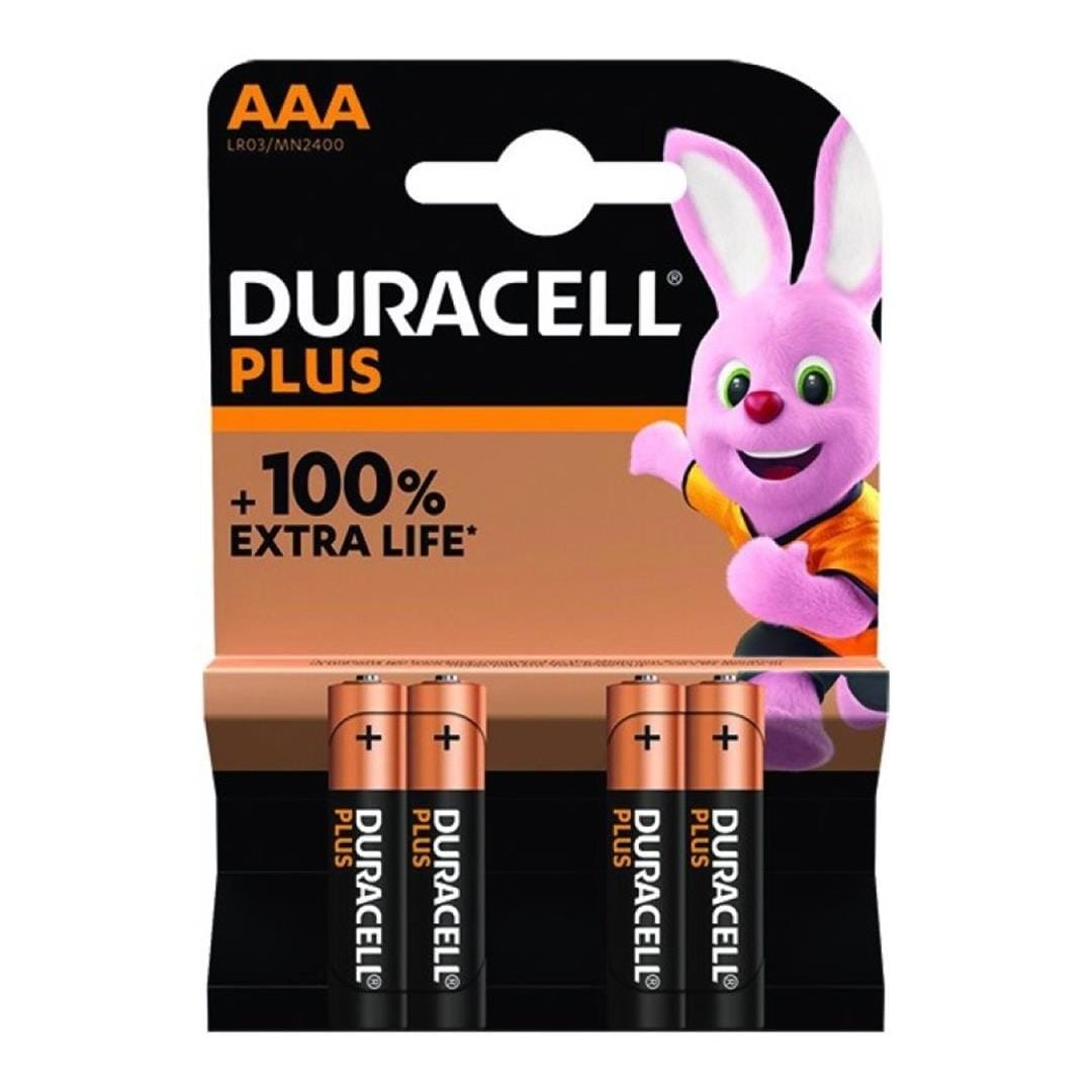 Duracell Mainline Plus AAA 4-pack x10 Batteries 141124