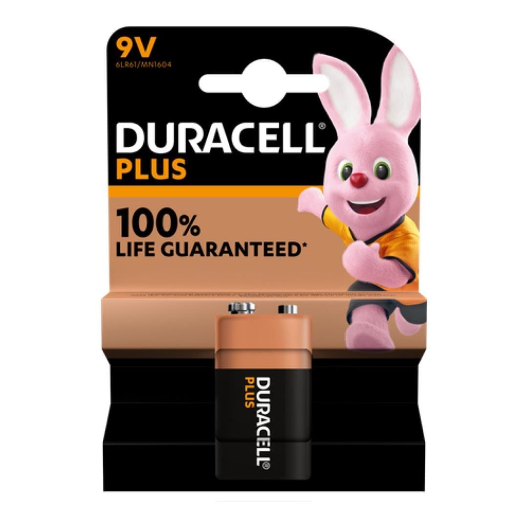 Duracell Mainline Plus 9v Single-pack x10 142206