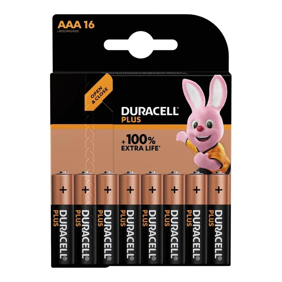 Duracell Plus AAA Batteries 16-pack x10 147133