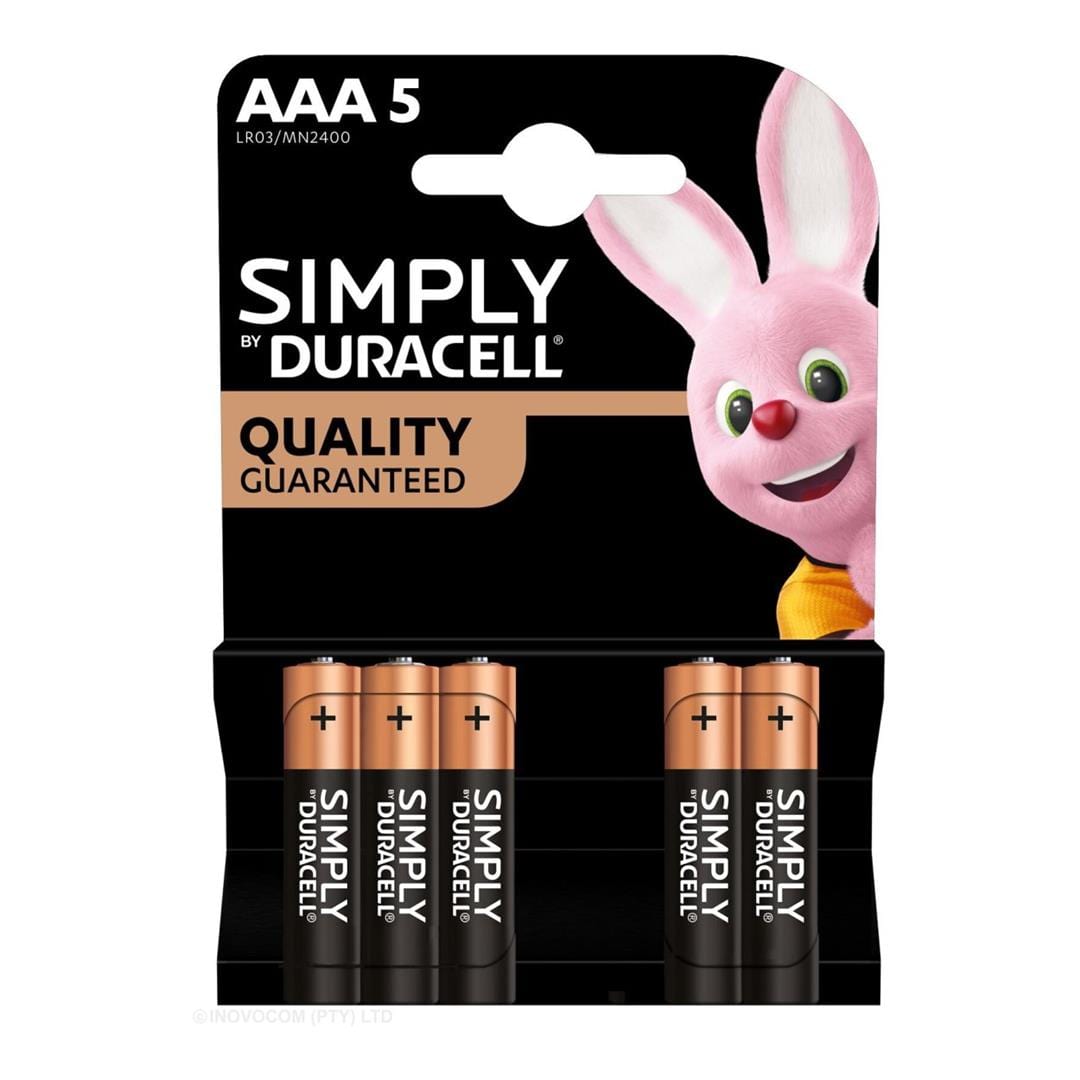 Duracell Simply AAA 5-pack x10 Batteries 160750