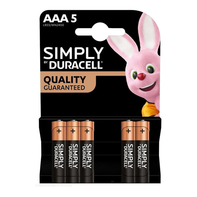 Duracell Simply AAA 5-pack x10 Batteries 160750