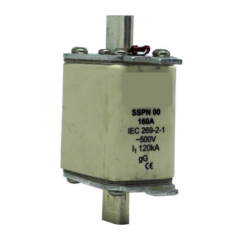 Solarix 500V 160A NH00 Ceramic Din Fuse 160NHG00B