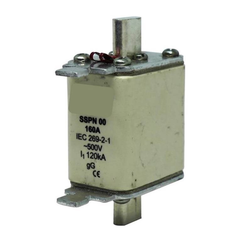 Solarix 500V 160A NH00 Ceramic Din Fuse 160NHG00B
