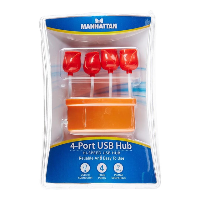 Manhattan USB 2.0 4-Port 480 Mbit/s Interface Hub 161510