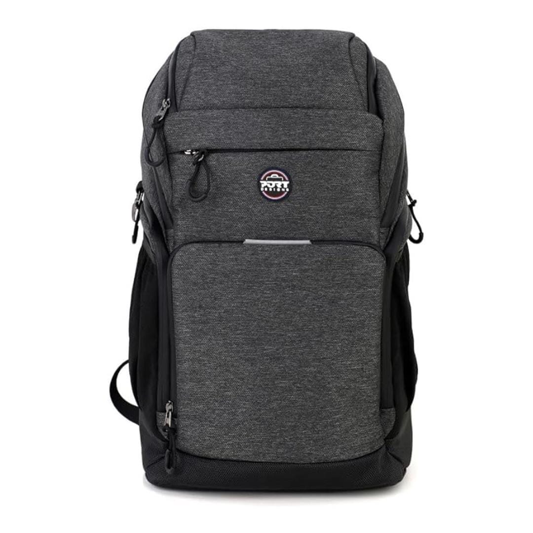 Port Designs 16-inch Montreal Notebook Backpack Black and Grey 170401