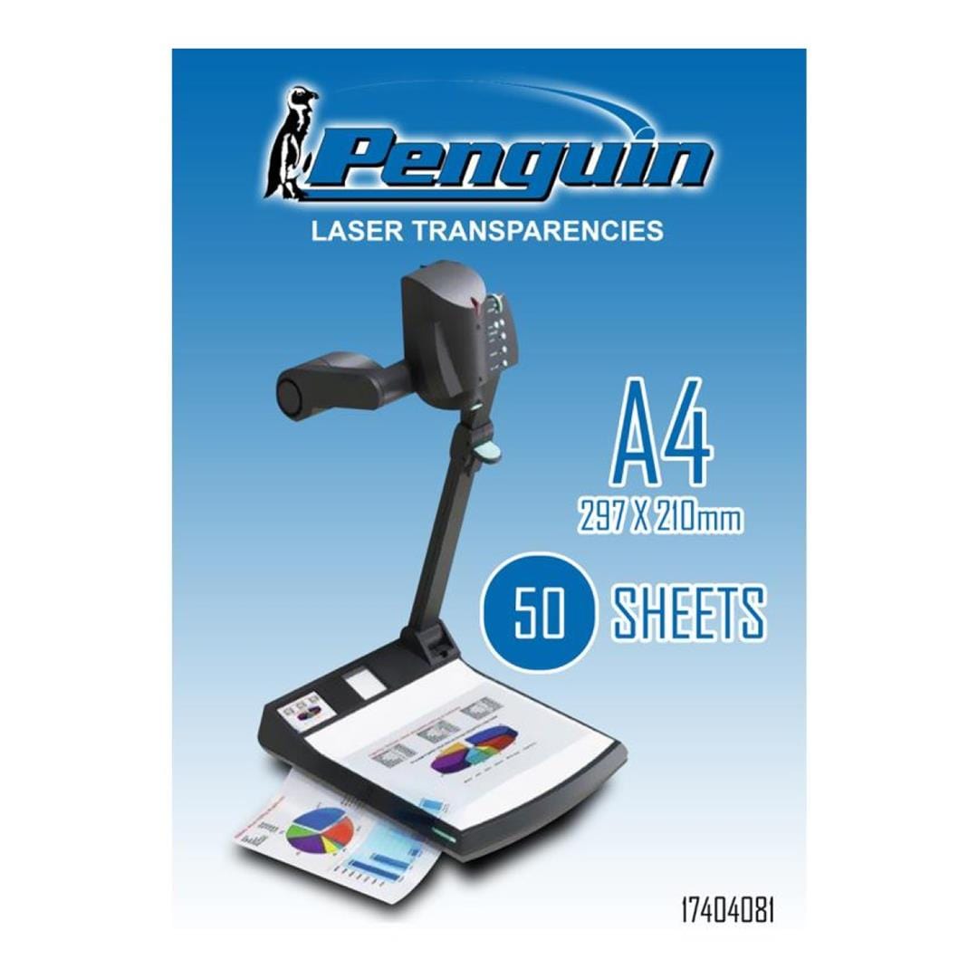 Penguin Laserjet A4 Printer Transparencies 50 Sheets 17404081