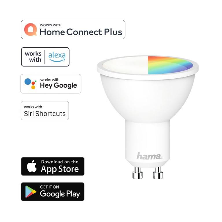 Hama GU10 5.5W WLAN LED RGBW Dimmable 176598