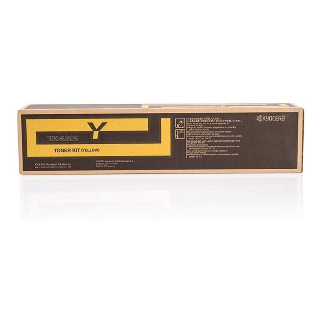 Kyocera TK-8305Y Yellow Toner Cartridge 15,000 Pages Original 1T02LKANL0 Single-pack