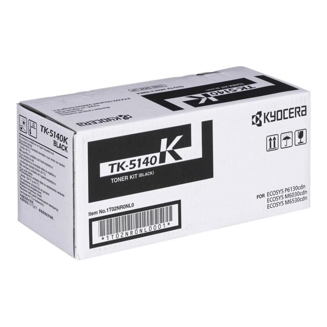 Kyocera TK-5140K Black Toner Cartridge 7,000 Pages Original 1T02NR0NL0 Single-pack