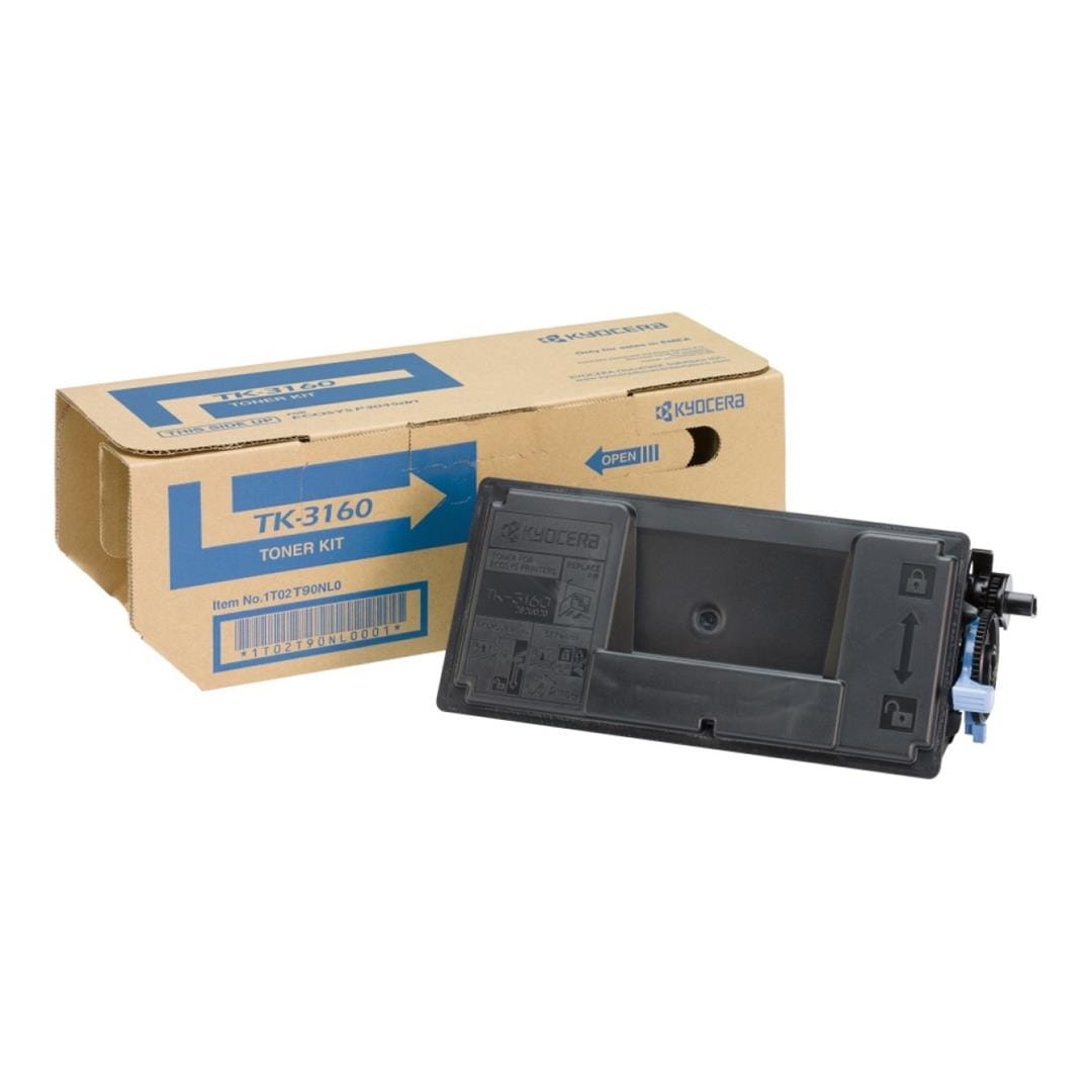 Kyocera TK-3160 Black Generic Toner Cartridge 12,500 pages Original 1T02T90NL1 Single-pack