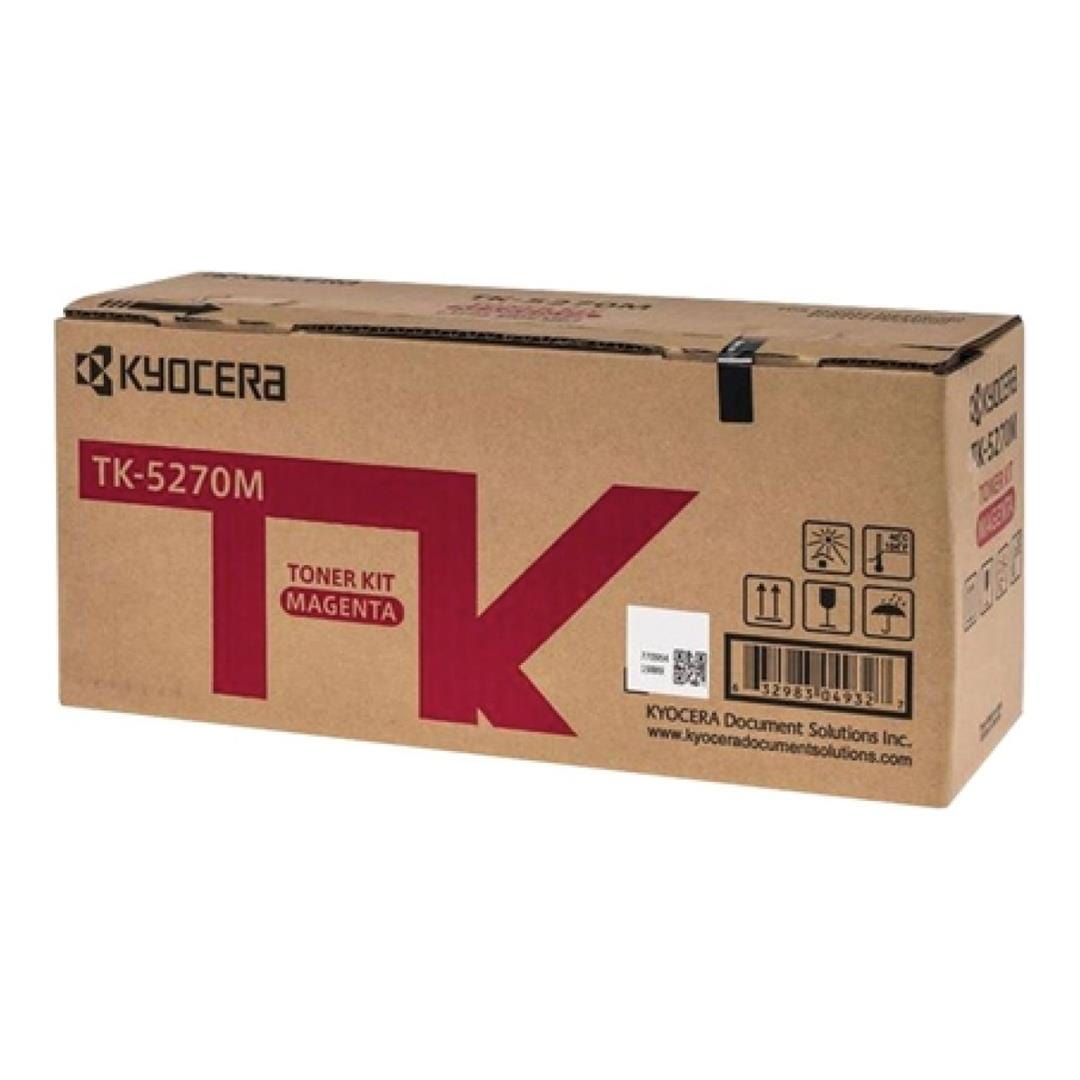 Kyocera TK-5270M Magenta Toner Cartridge 6,000 Pages Original 1T02TVBNL0 Single-pack