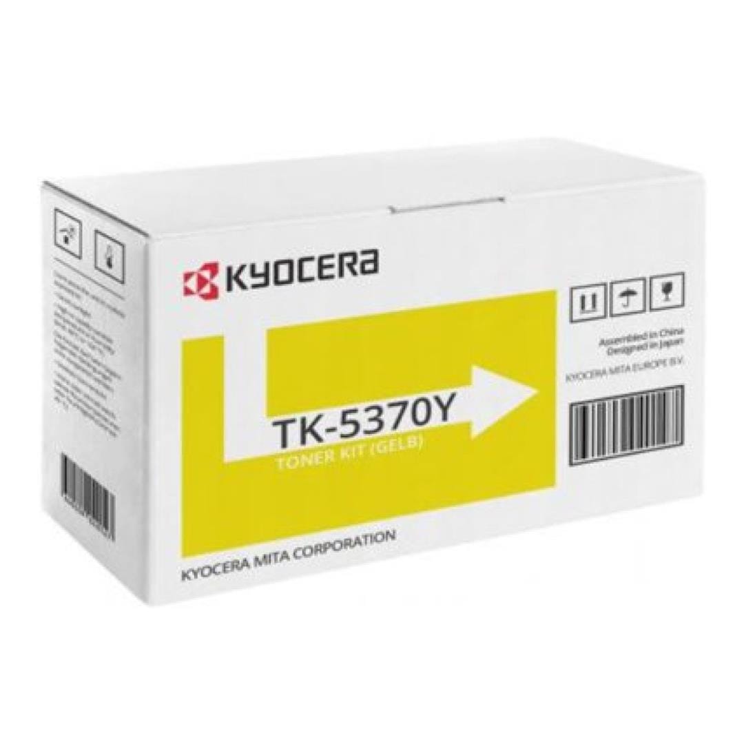 Kyocera TK-5370Y Yellow Toner Cartridge 5,000 Pages Original 1T02YJANL0 Single-pack