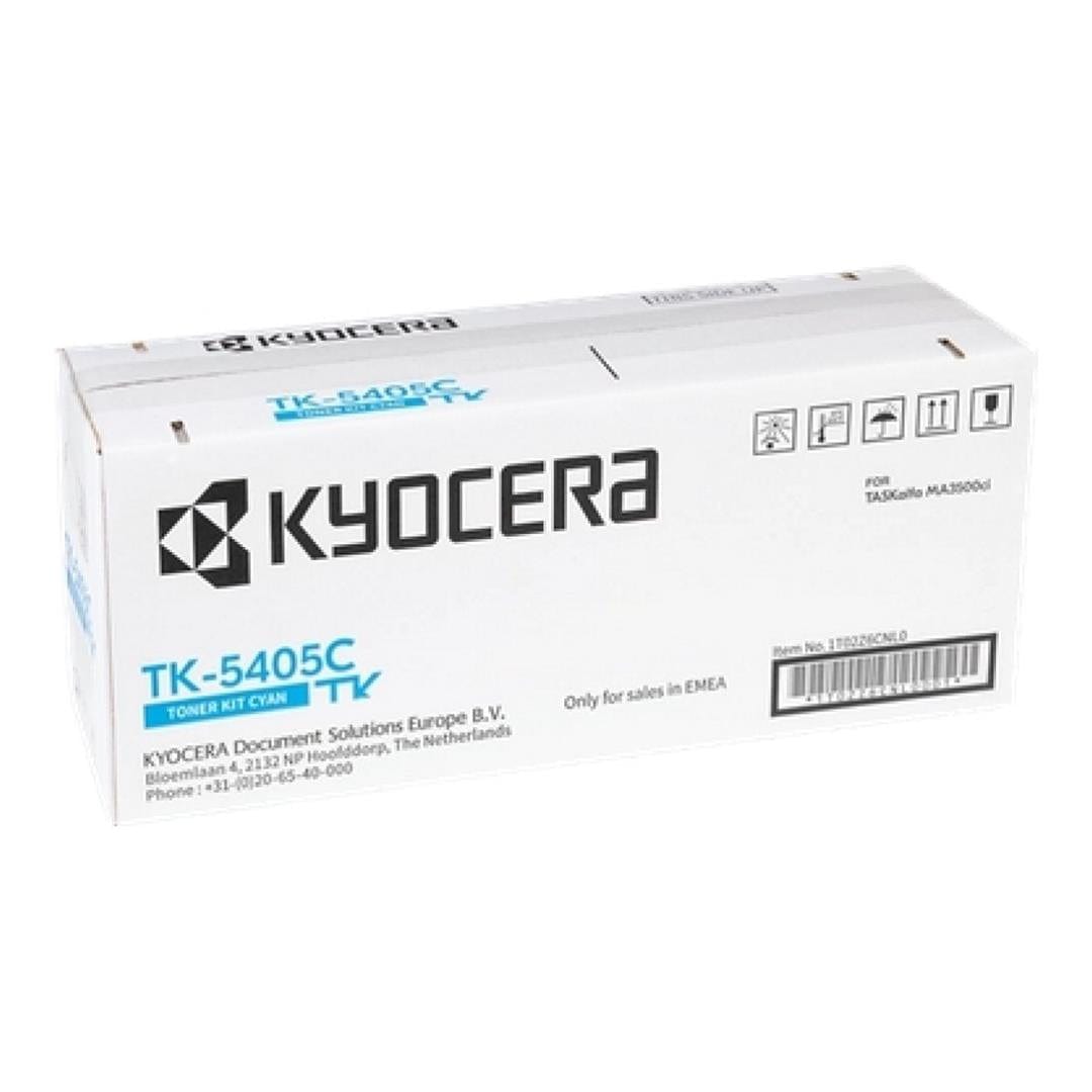 Kyocera TK-5405C Cyan Toner Cartridge 10,000 Pages Original 1T02Z6CNL0 Single-pack