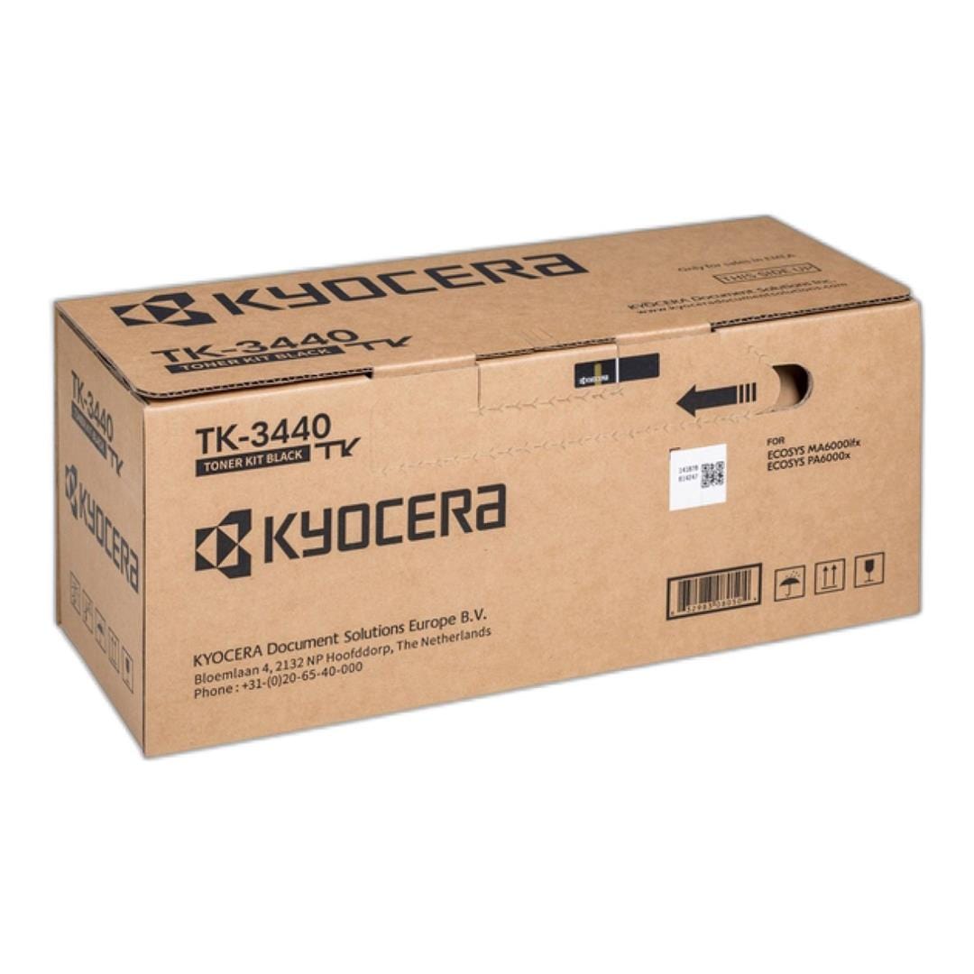 Kyocera TK-3440 Black Toner Cartridge 40,000 Pages Original 1T0C0T0NL0 Single-pack