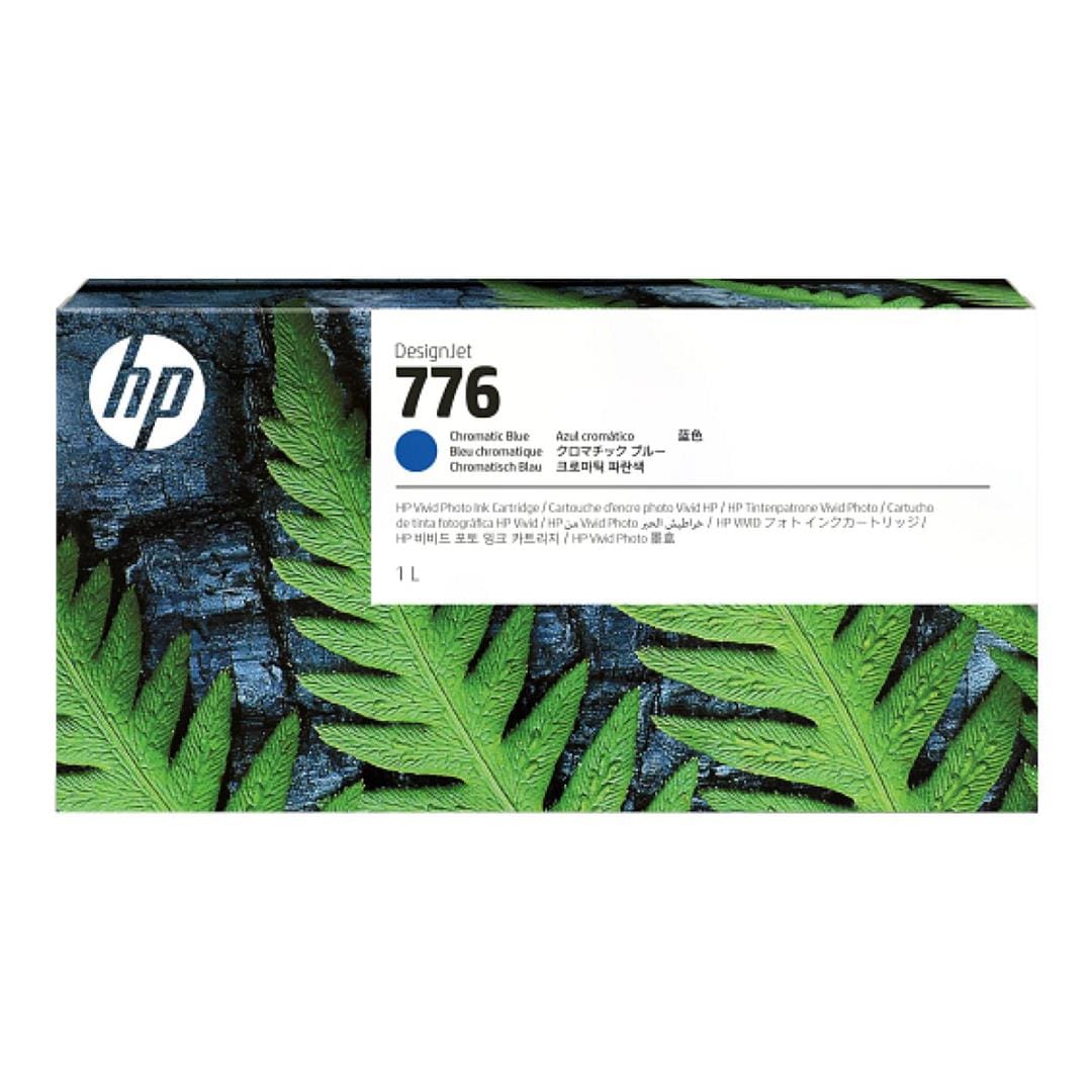HP 776 1l Chromatic Blue Ink Cartridge Original 1XB04A Single-pack