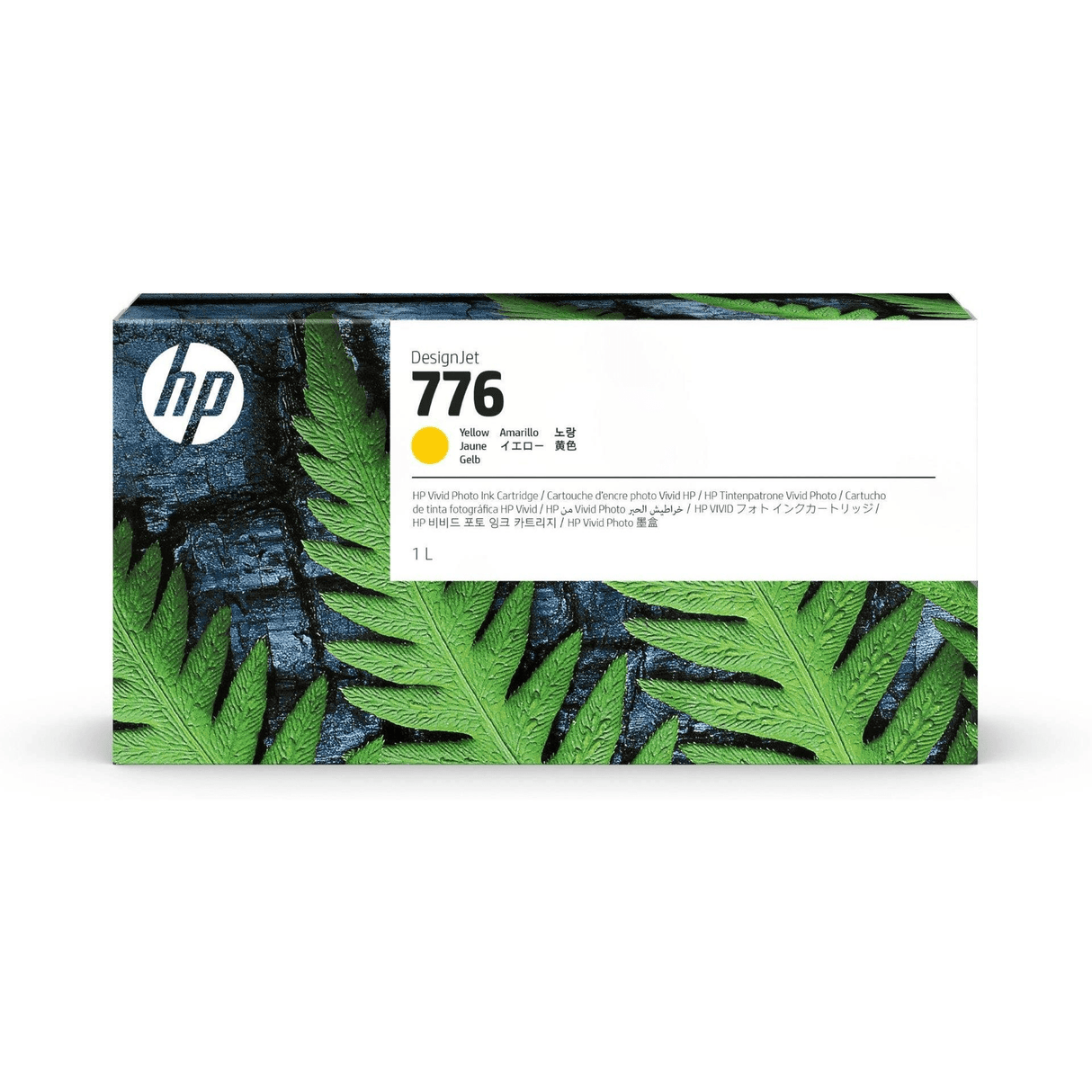 HP 776 1-liter Yellow Ink Cartridge 1XB08A