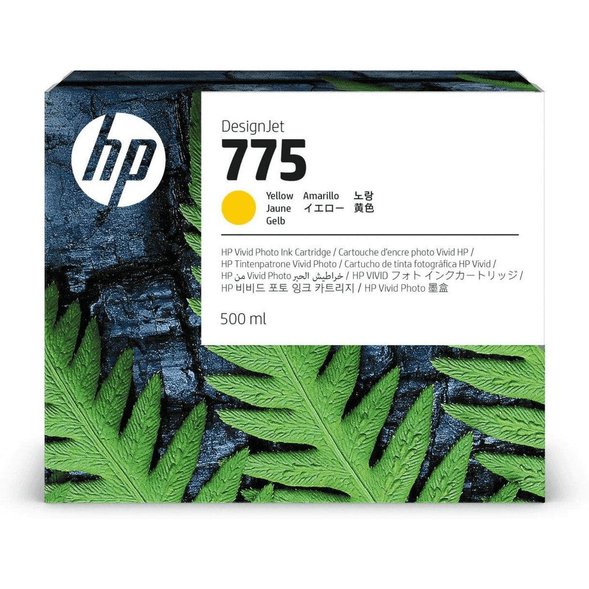 HP 775 500-ml Yellow Ink Cartridge 1XB19A